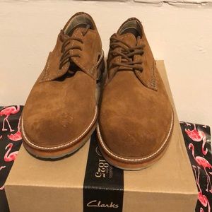 Clark’s men’s sz 8 suede brown new Arton Walk